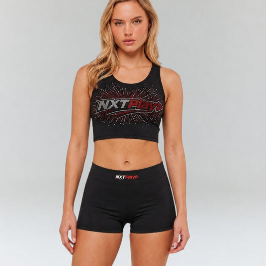 Sparkle Cropped Tank Top