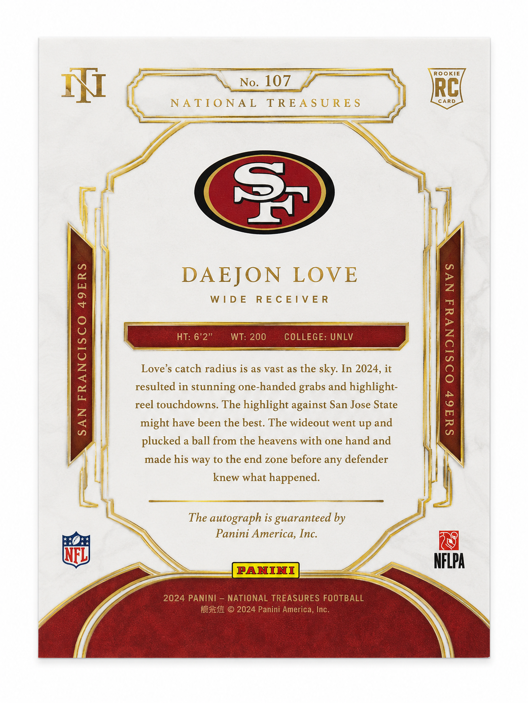 Daejon Love Trading Card